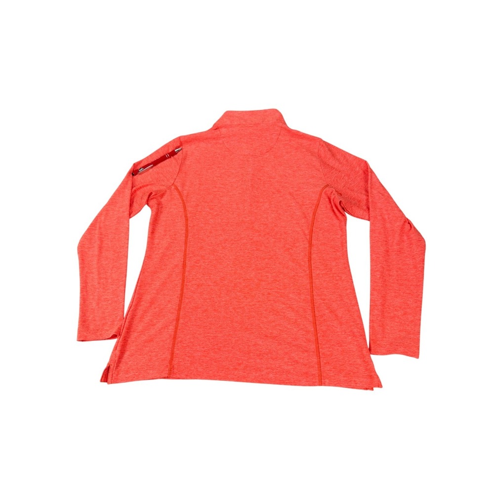 Masters Peter Millar Womens Coral Heather Quarter Zip Golf Pullover M - Picture 5 of 16